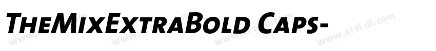 TheMixExtraBold Caps字体转换